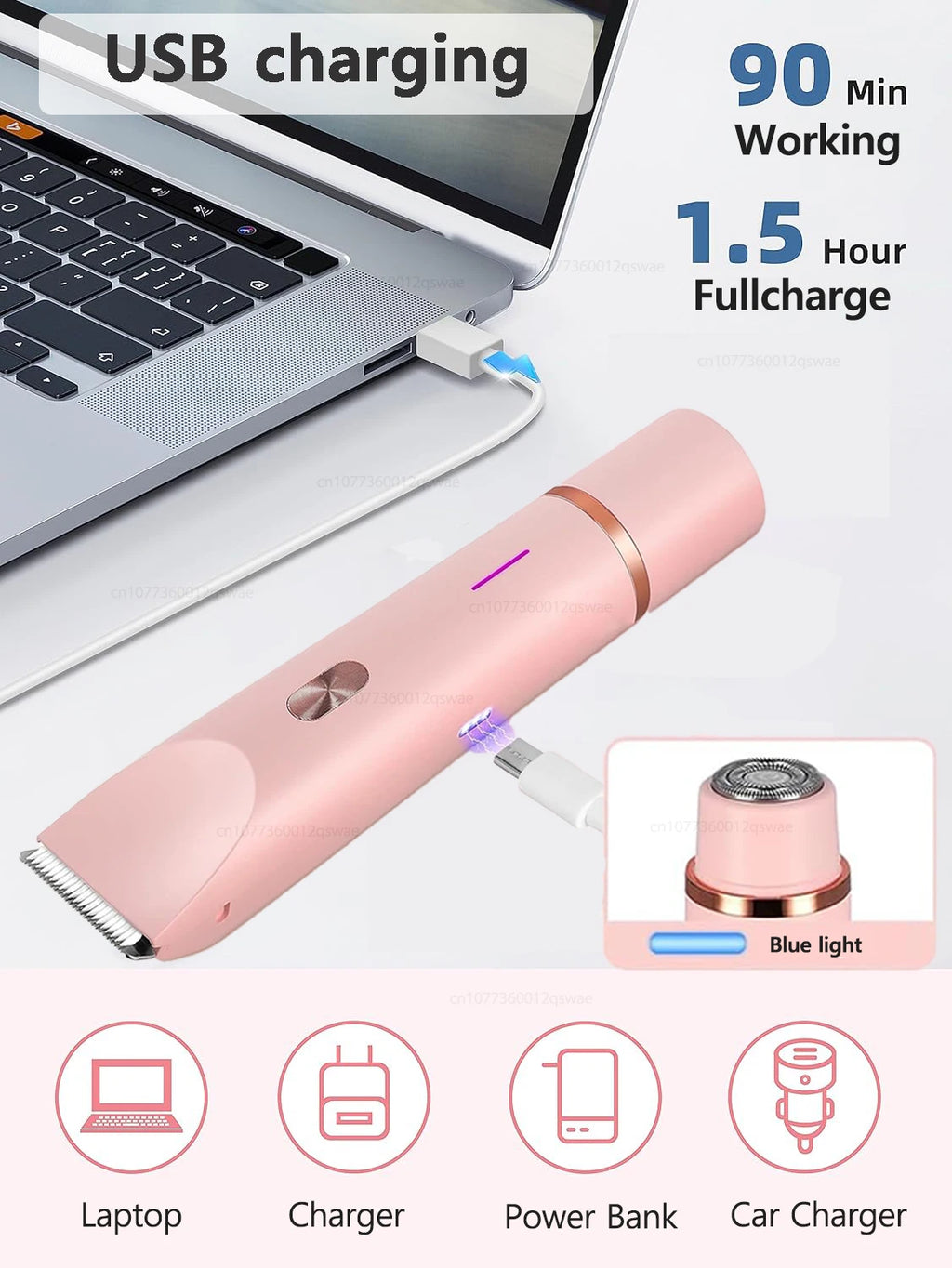Afeitadora Eléctrica para Mujer - Depiladora Corporal