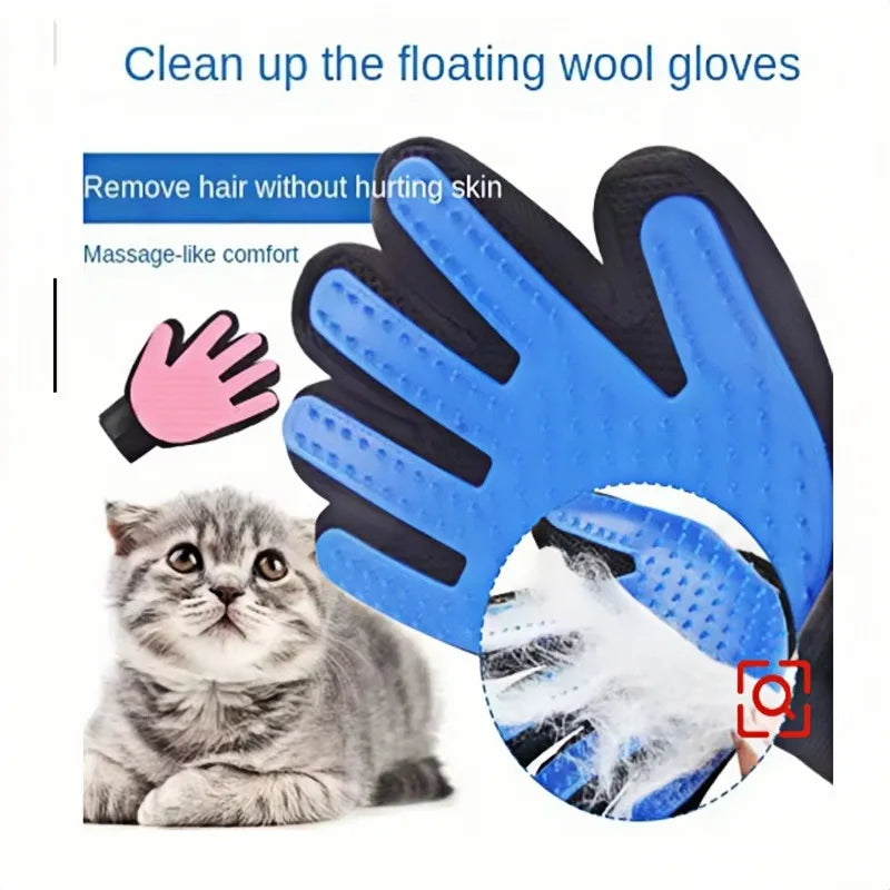 Guante Cepillo para Mascotas- Elimina Pelo de Perros y Gatos, Ideal para Aseo y Masaje.