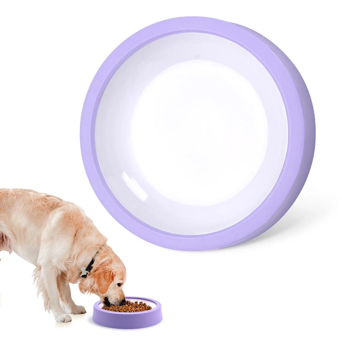 Comedero Lento para Perros Antiahogo-Plato Antideslizante para Comer Despacio-Perros  Pequeños, Medianos y Grandes.