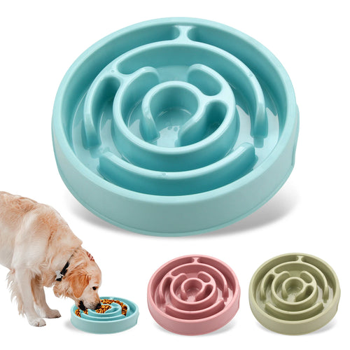 Comedero Lento para Perros Antiahogo-Plato Antideslizante para Comer Despacio-Perros  Pequeños, Medianos y Grandes.